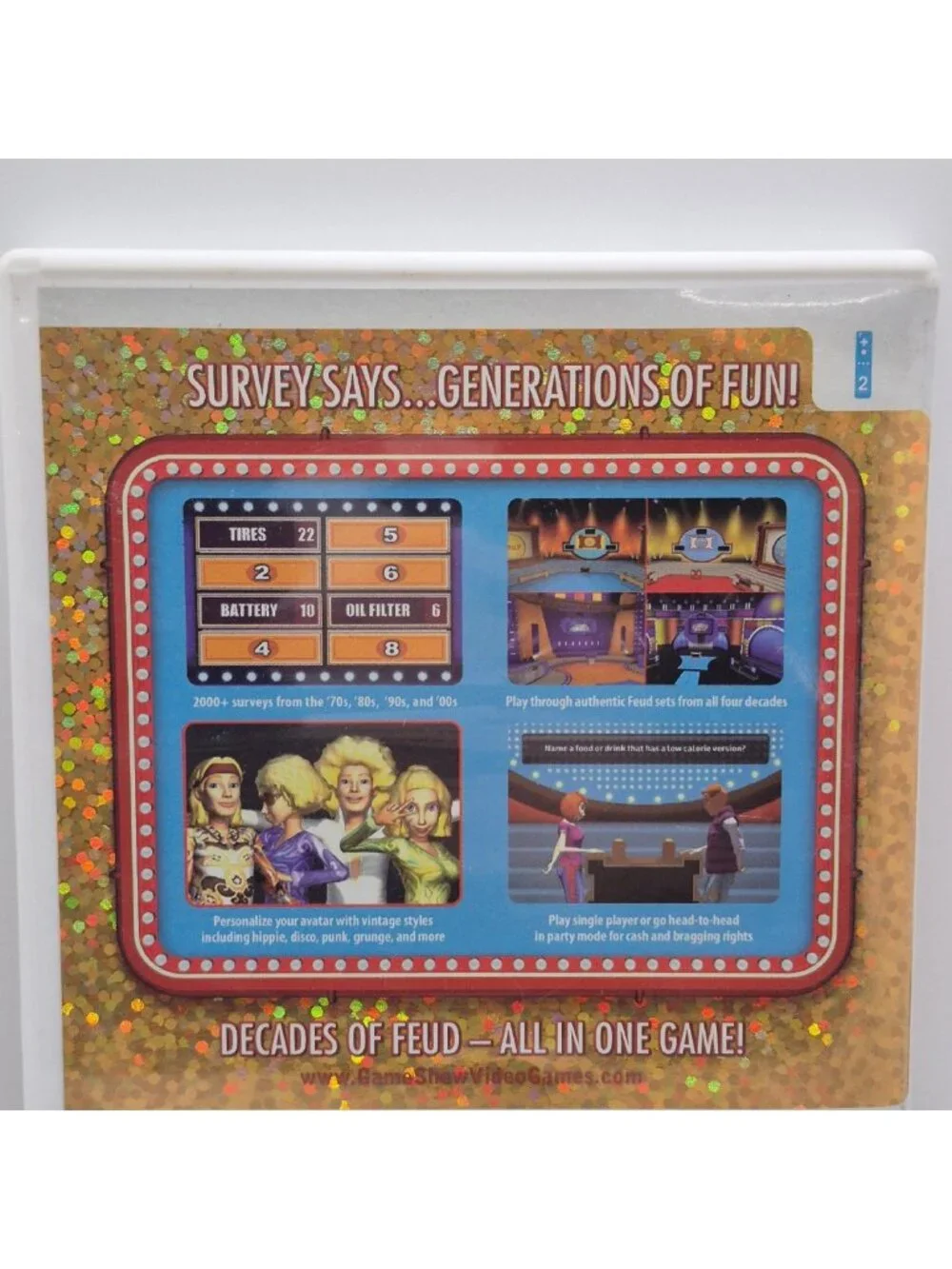 Family Feud Decades Nintendo Wii CIB 2010 Ubisoft w/ Manual